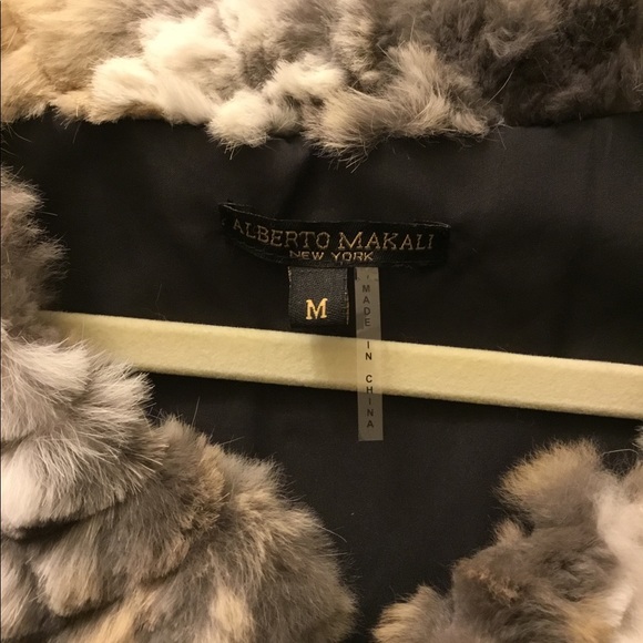 Alberto Makali rabbit fur vest - size Medium - Picture 2 of 3